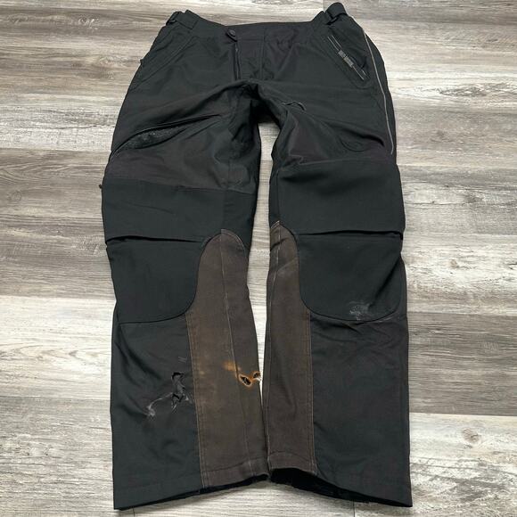 2000s Harley Davidson Black Mens L Tall Heavyweight Motorcycle Riding Over Pants - Picture 1 of 14